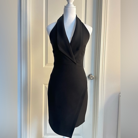 River Island Black Tuxedo Wrap Dress - Picture 5 of 7